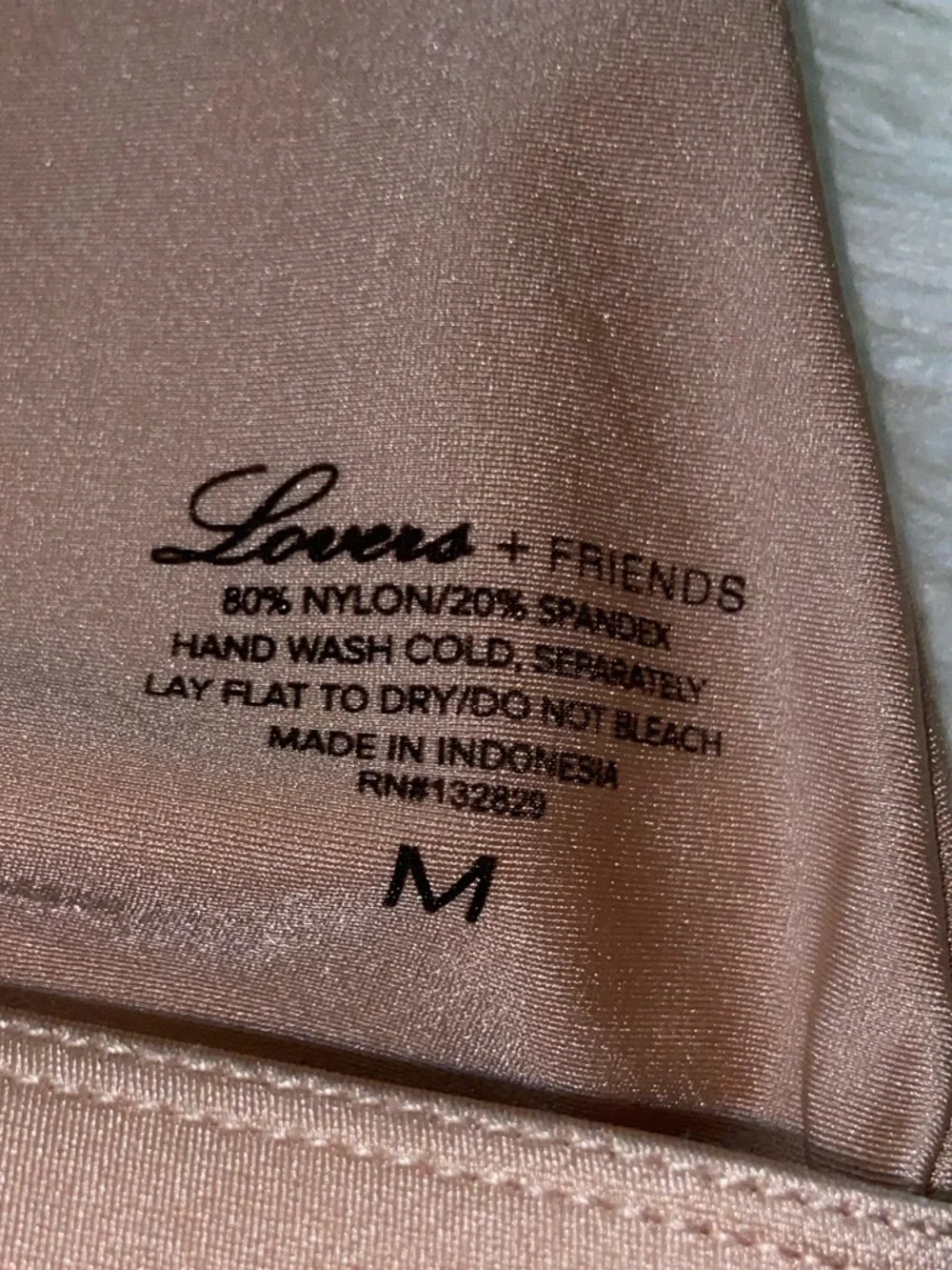 Lovers + Friends Rose Gold Lace-Up Bikini top - Picture 8 of 8
